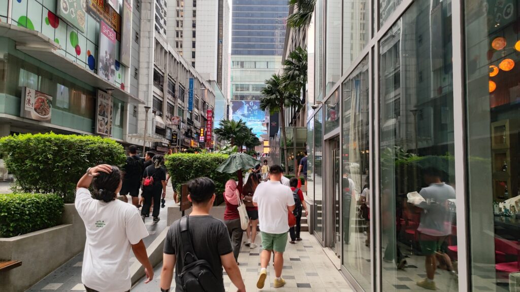 DNArtworks group walking at Kuala Lumpur downtown.