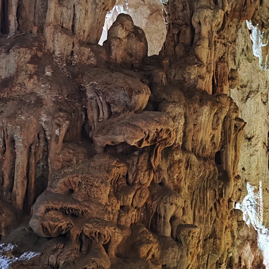 A rock that resembles Buddha.