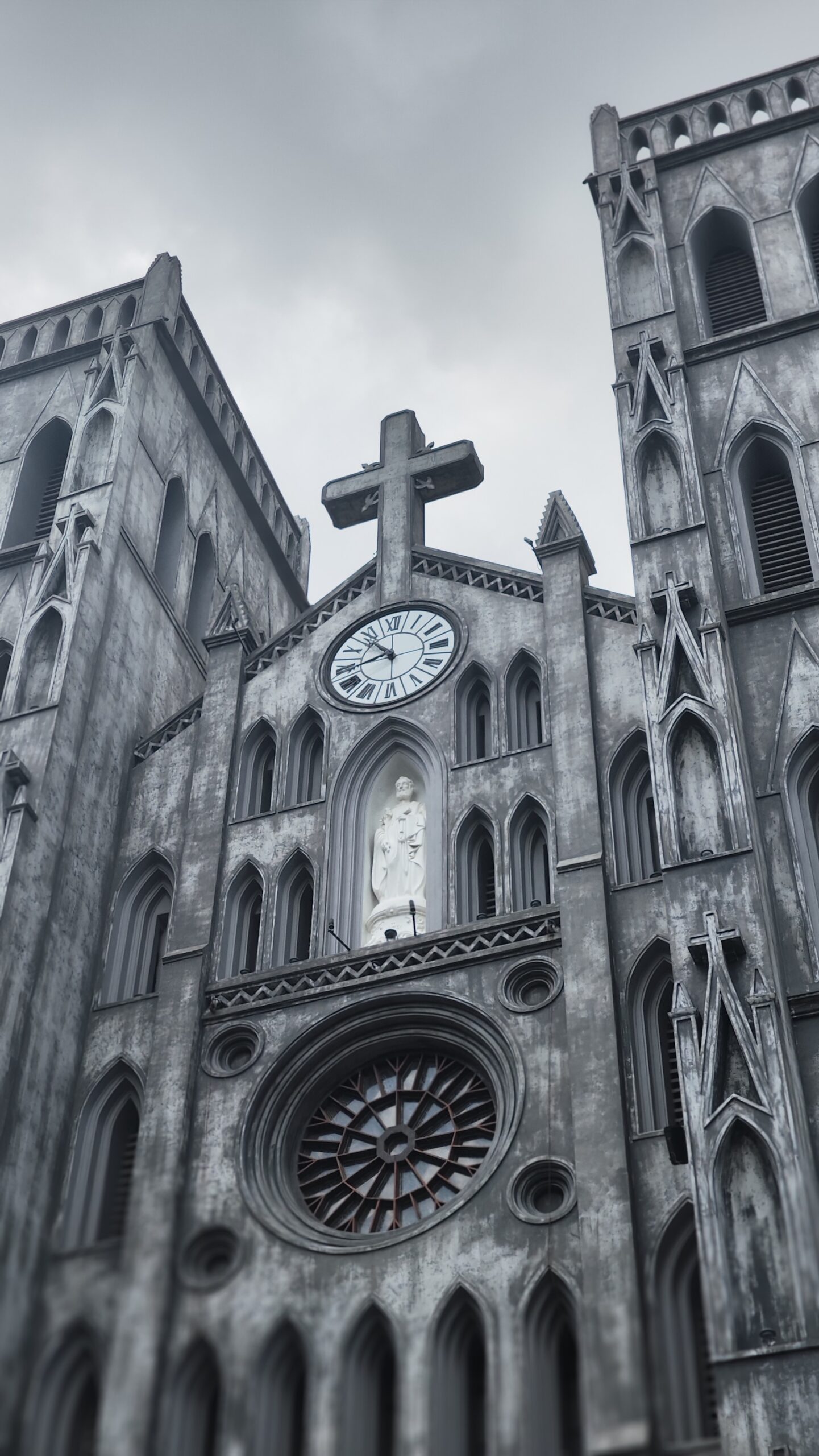 The old Cathedral on a cloudy day.
